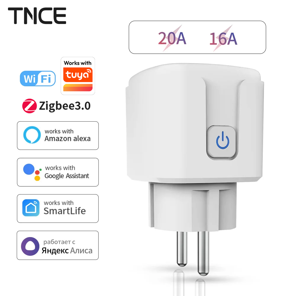 Home Cinema Alexa - TNCE Tuya WiFi/Zigbee 16A/20A prise ue