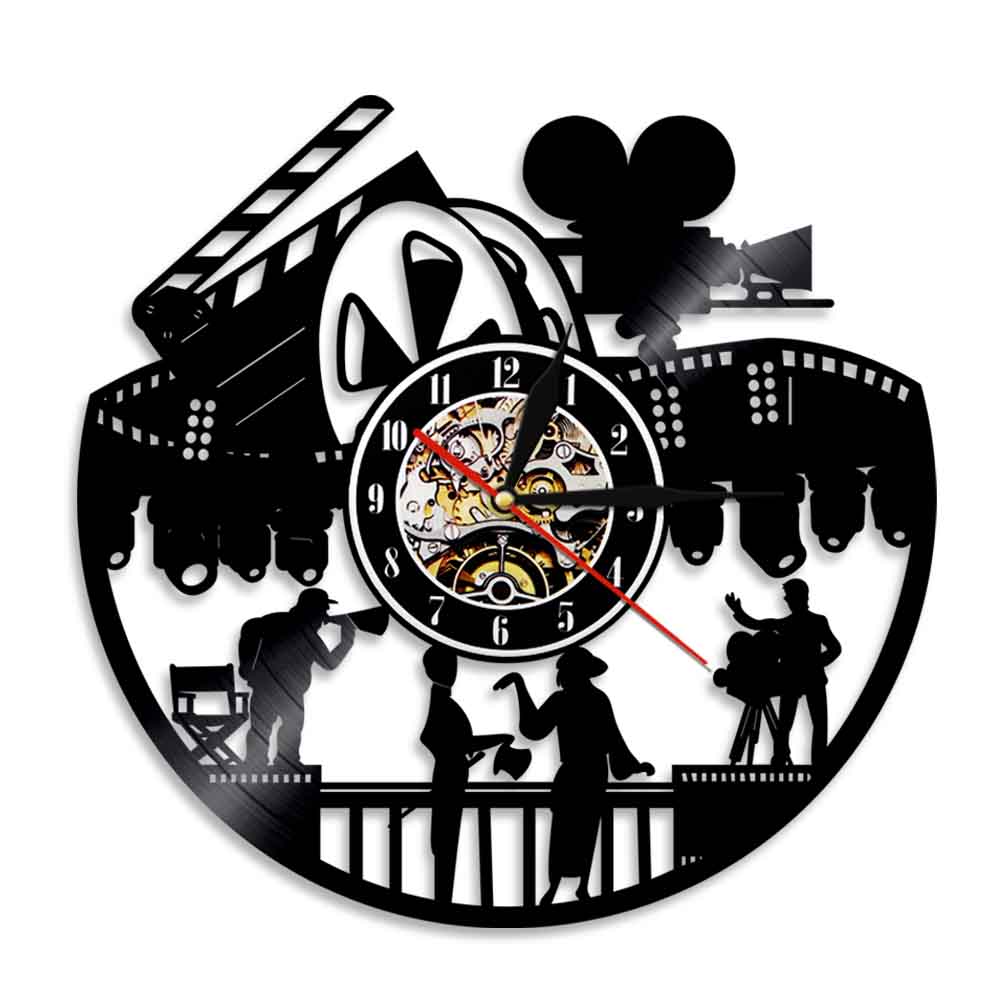 Home Cinema Gifts - Acteurs en films disque vinyle horloge