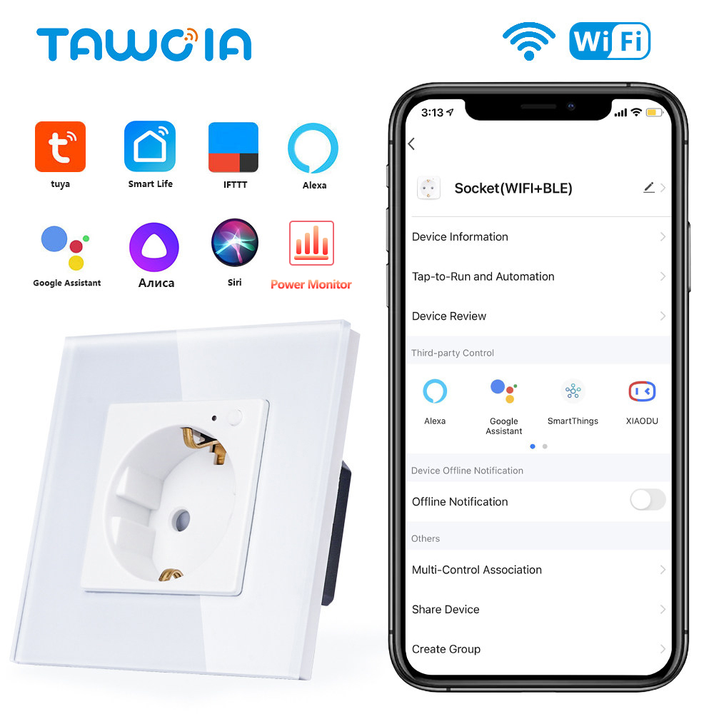 Home Cinema Alexa - TAWOIA Wifi prise murale norme ue