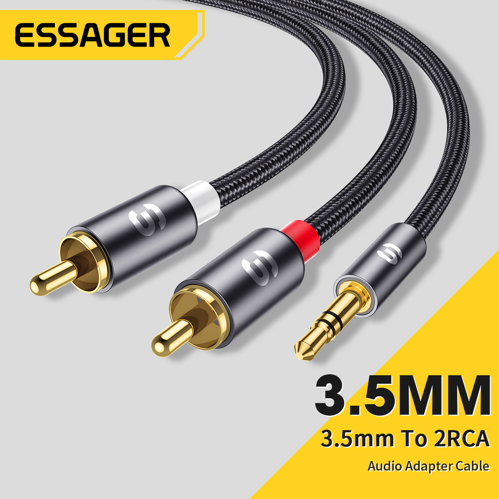 Home Cinema Beamer - Essager câble Audio RCA stéréo 3.5mm
