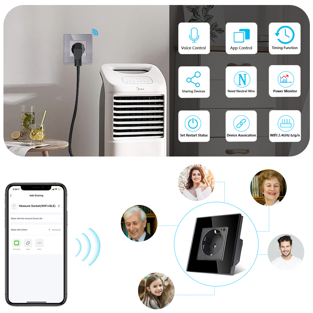 TAWOIA Wifi prise murale norme - Home Cinema Alexa avis et prix