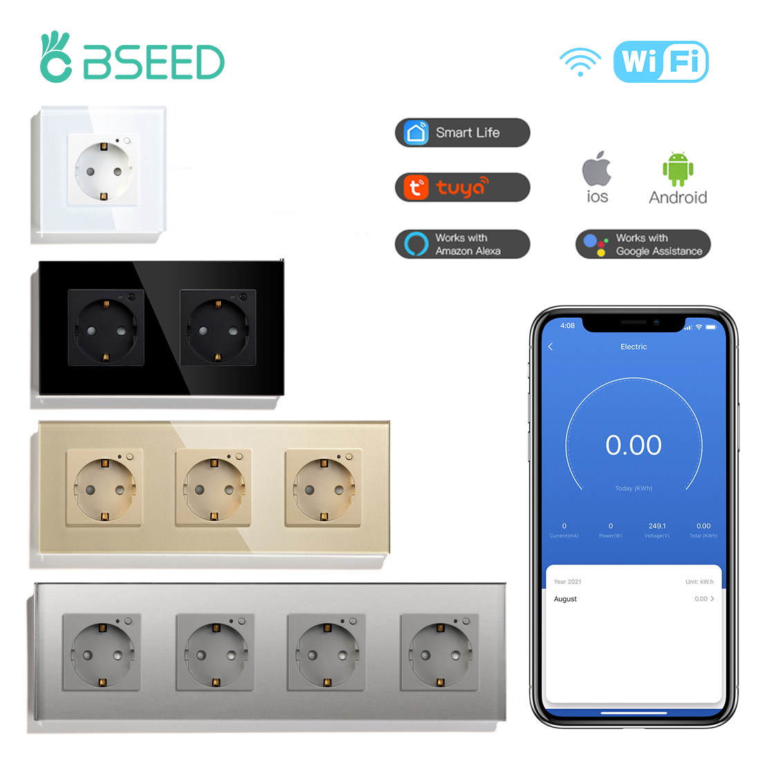 BSEED ue électrique Wifi prise - Home Cinema Alexa avis et prix