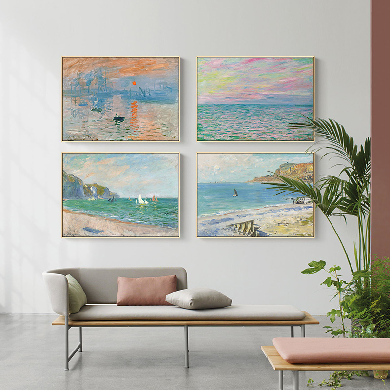 Célèbre Monet affiche toile pe - Home Cinema Wall Art avis et prix